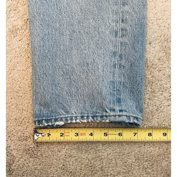 Agolde 90s Jeans Women's Sz 27 High Rise Straight Leg Denim Organic Cotton Pants - Picture 12 of 12